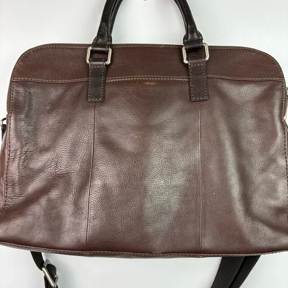 Fossil Mercer Leather Laptop Messenger Briefcase Bag - Picture 12 of 12
